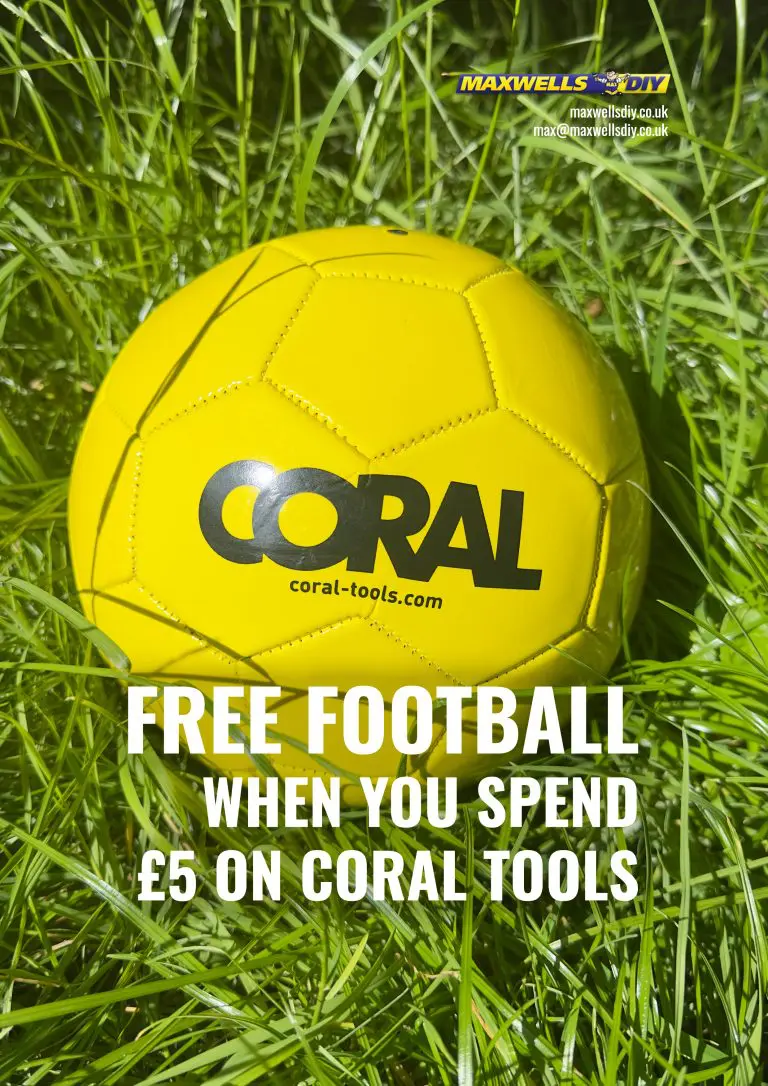 FREE Football When You Spend £5 On Coral Tools