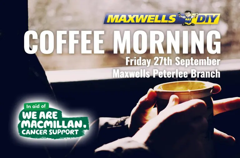 Macmillan Cancer Support Coffee Morning 27.09.24